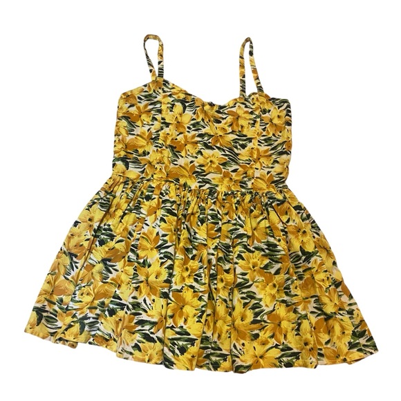 UFO Other - Vintage daffodil print beach dress/ swim coverup